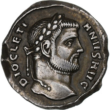 Diocletian, Argenteus, 294, Ticinum, Silver, AU(50-53)