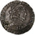 Francja, Henri III, 1/2 Franc au col plat, 1585, Bordeaux, Srebro, AU(50-53)