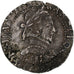 France, Henri III, 1/2 Franc au col plat, 1585, Bordeaux, Argent, TTB+