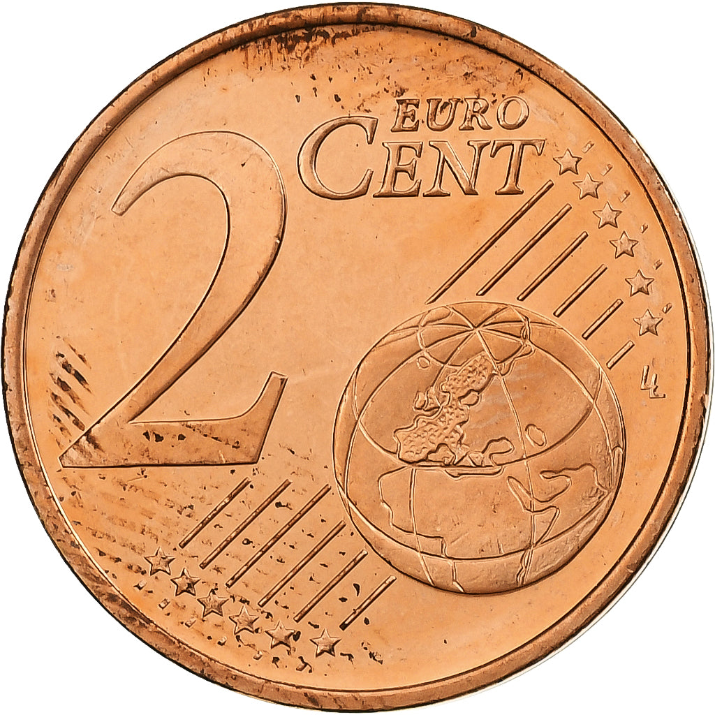 Finlandia, 2 Euro Cent, 2007, Vantaa, Miedź platerowana stalą, MS(60-62)