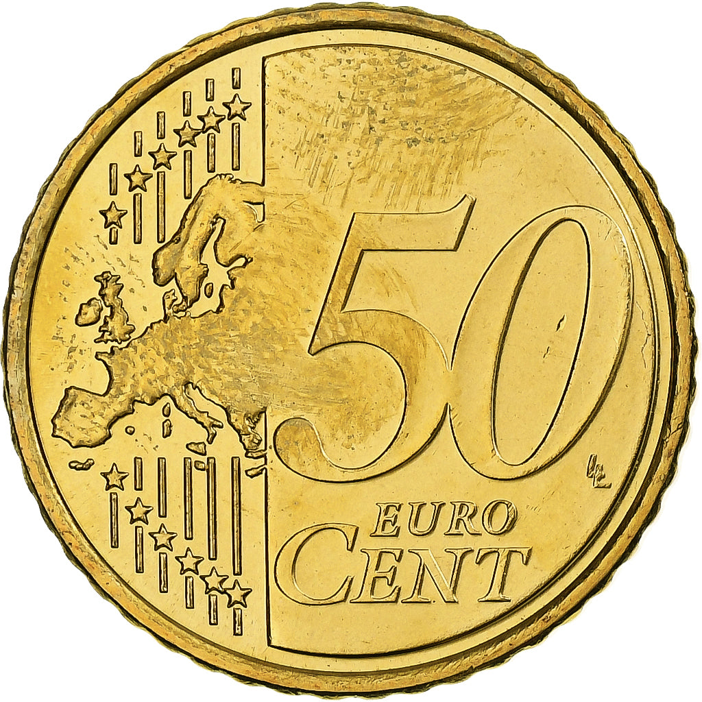 Finlandia, 50 Euro Cent, 2007, Vantaa, Nordic gold, MS(60-62), KM:128