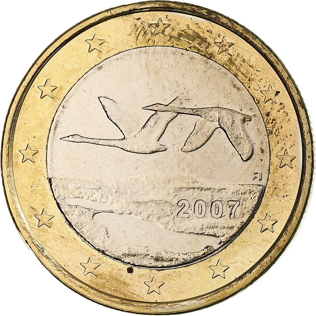 Finlandia, Euro, 2007, Vantaa, Bimetaliczny, MS(60-62), KM:129