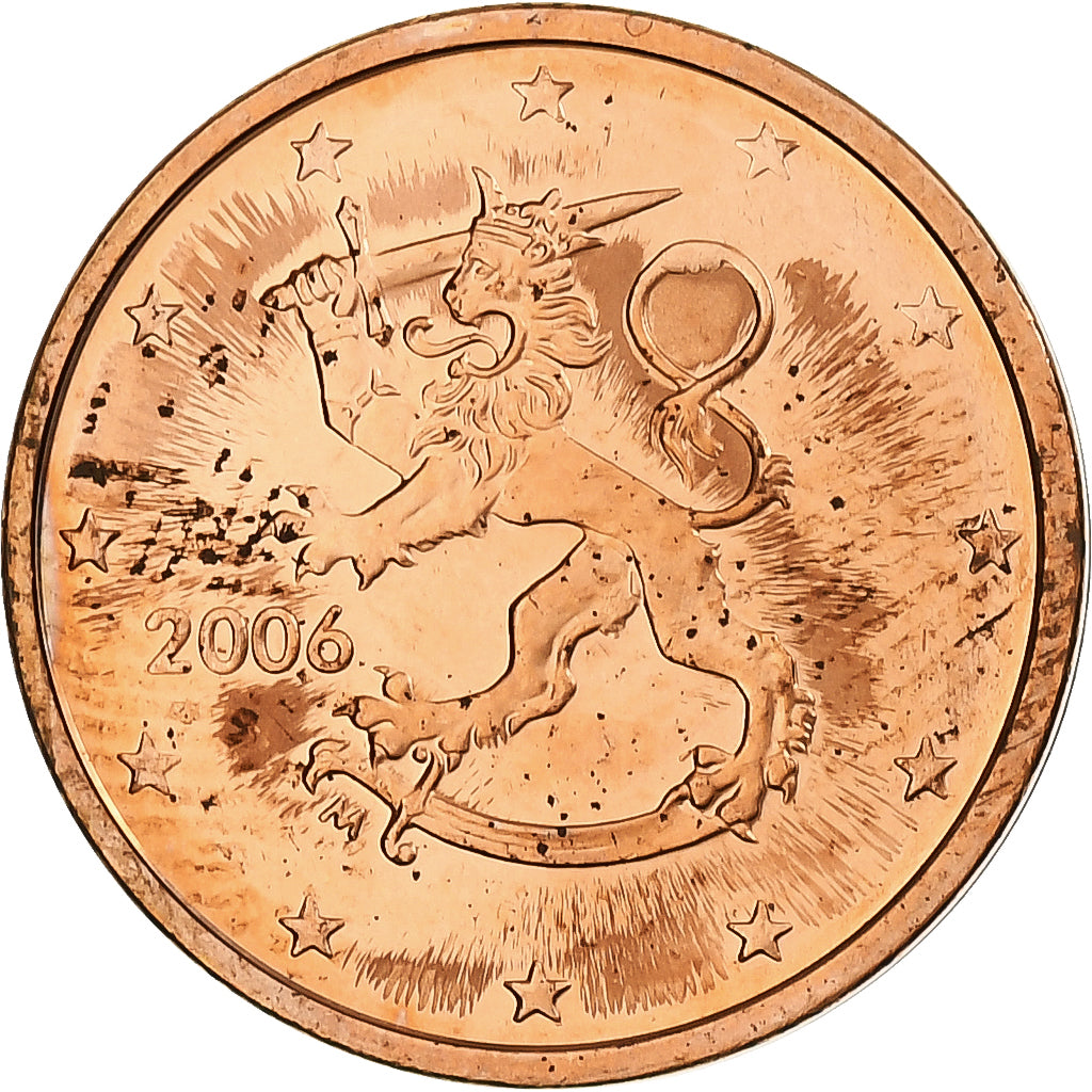 Finland, 2 Euro Cent, 2006, Vantaa, Copper Plated Steel, MS(60-62), KM:99