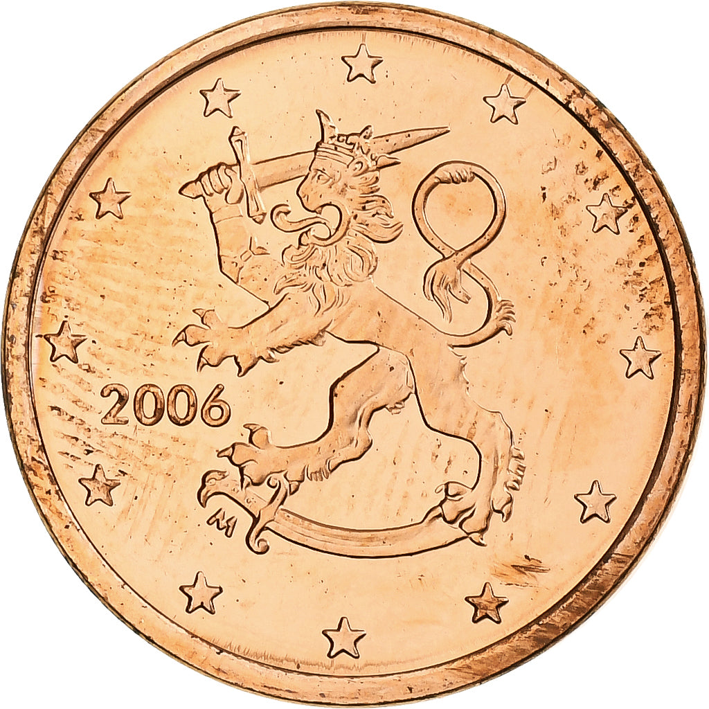Finland, 5 Euro Cent, 2006, Vantaa, Copper Plated Steel, MS(60-62), KM:100