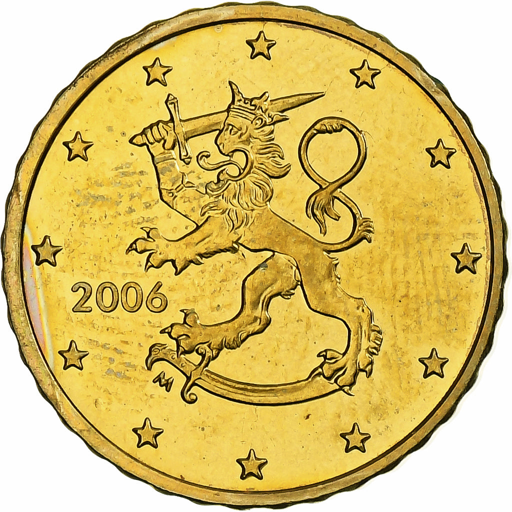 Finlandia, 10 Euro Cent, 2006, Vantaa, Nordic gold, SPL, KM:101