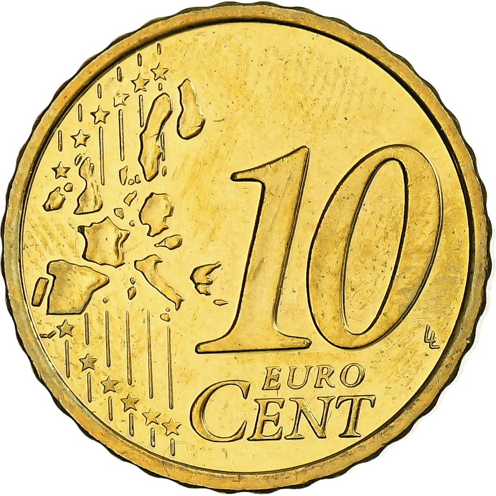 Finlandia, 10 Euro Cent, 2006, Vantaa, Nordic gold, SPL, KM:101