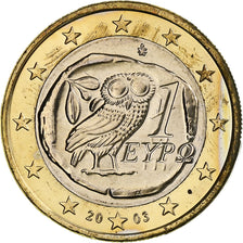 Greece, Euro, 2003, Athens, Bi-Metallic, MS(63), KM:187
