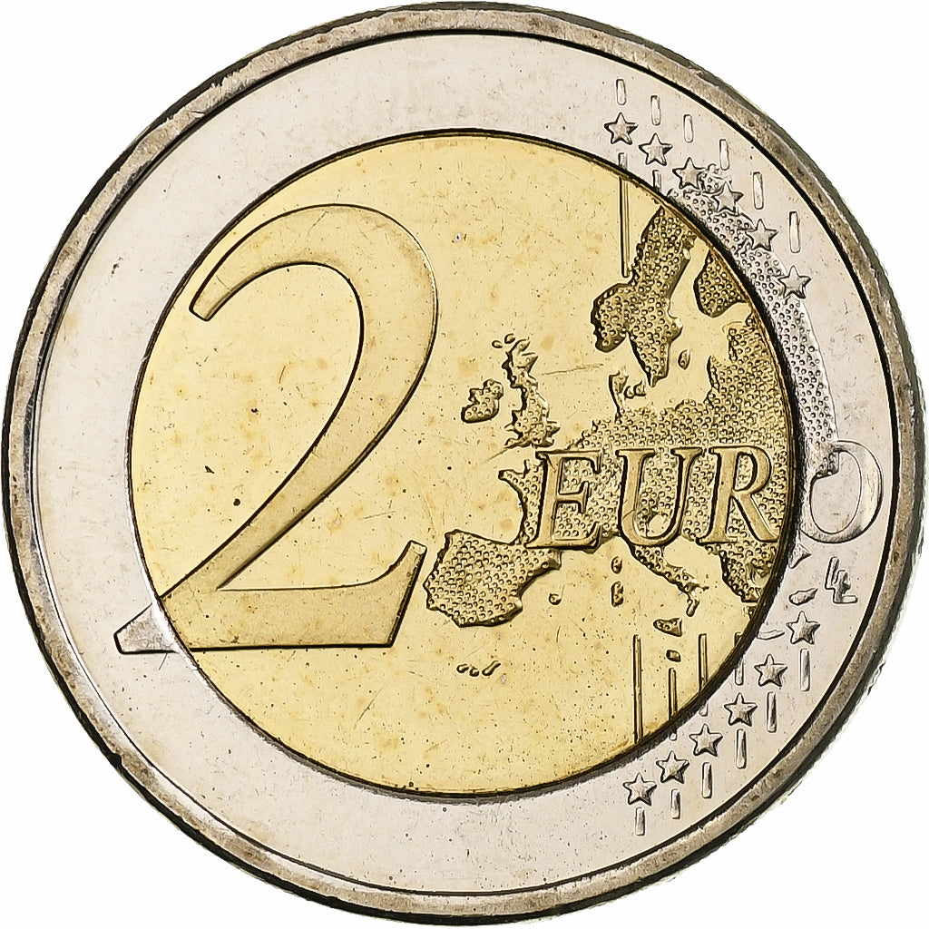 Chipre, 2 Euro, 2009, Bimetálico, MS(63), KM:85