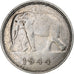 Congo belge, Leopold III, 50 Francs, 1944, Argent, TTB+, KM:27