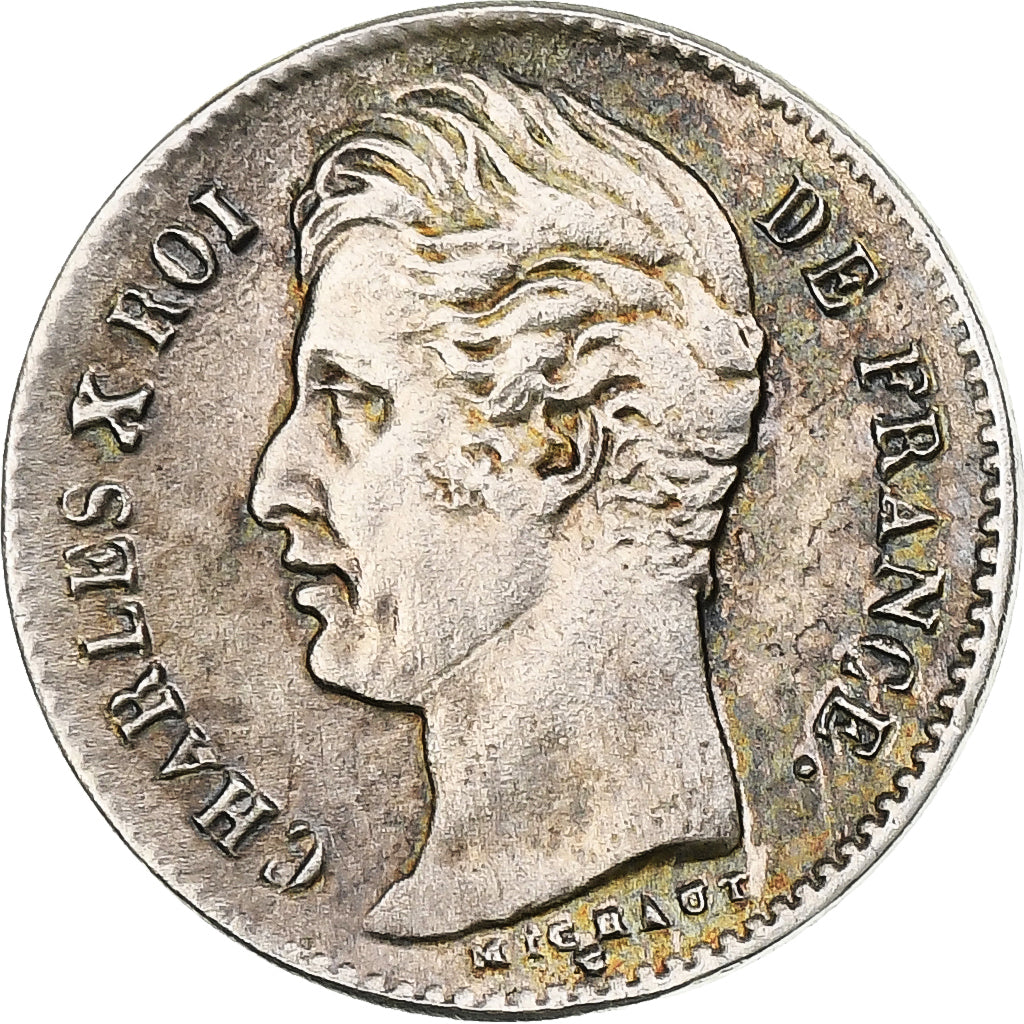 Francia, Charles X, 1/4 Franc, 1830, Paris, Argento, BB+, Gadoury:402