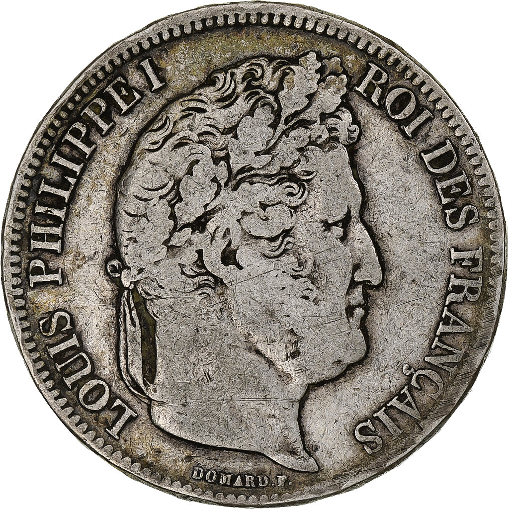 Frankrijk, Louis-Philippe, 5 Francs, 1842, Lille, Zilver, FR+, Gadoury:678