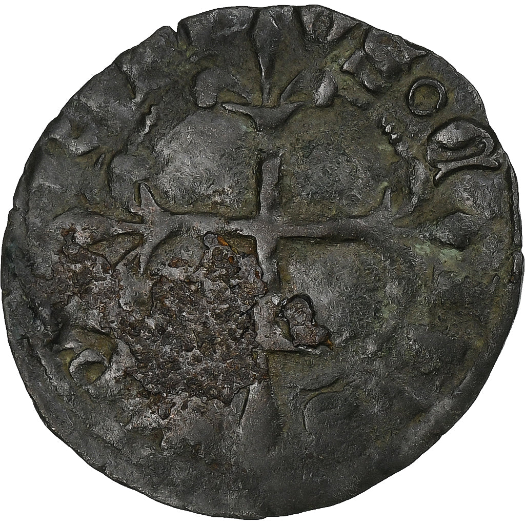 Francia, Henri VI, Denier Parisis, 1422-1453, Paris, Biglione, MB, Duplessy:448