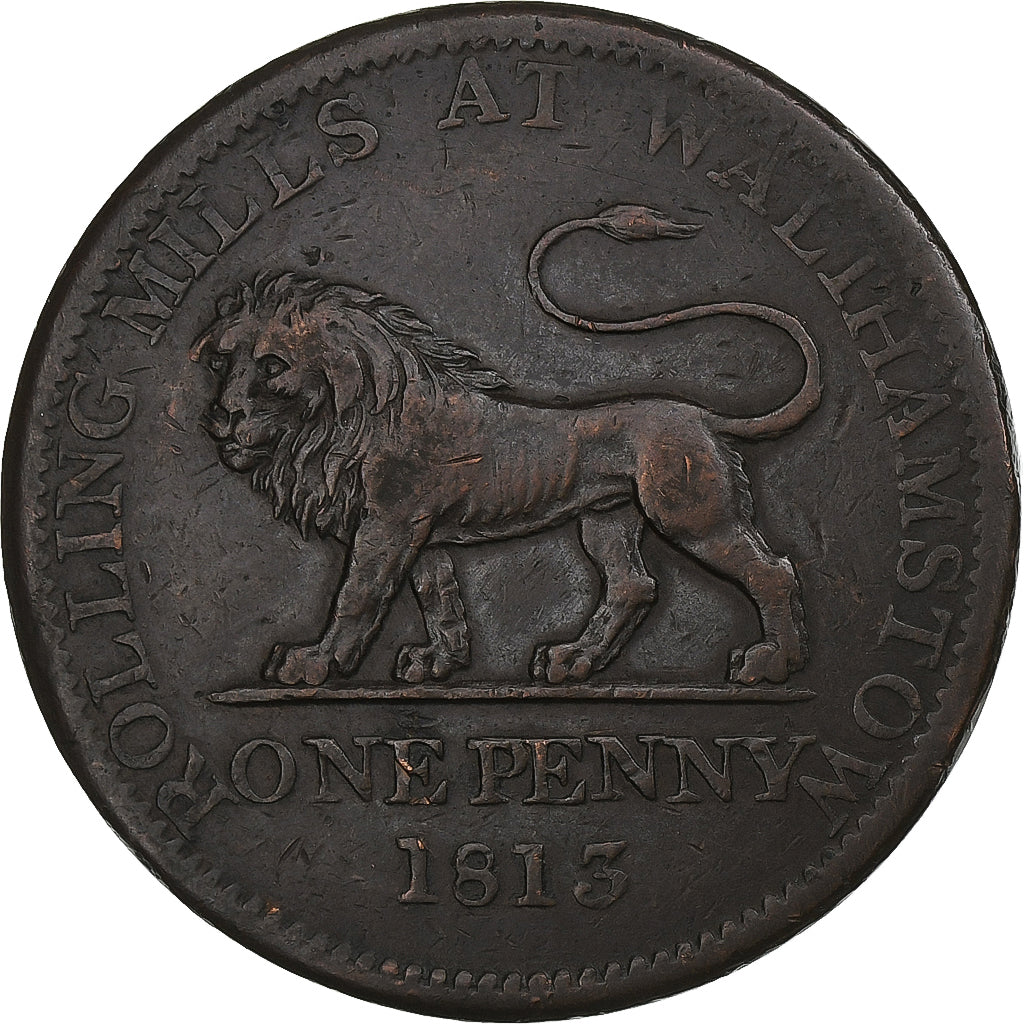 United Kingdom, Penny, British Copper Company, 1813, Copper, VF(30-35)