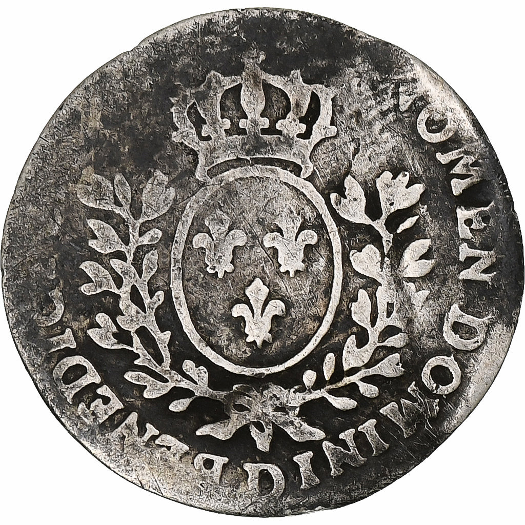 Francia, Louis XV, 1/20 Écu au bandeau, Uncertain date, Lyon, Plata, BC