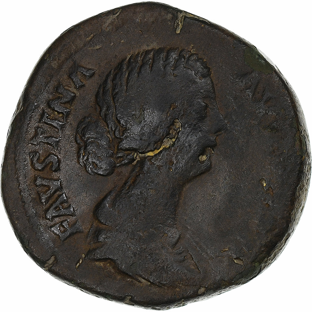 Faustina II, Sesterzio, 161-176, Rome, Bronzo, B+, RIC:1663