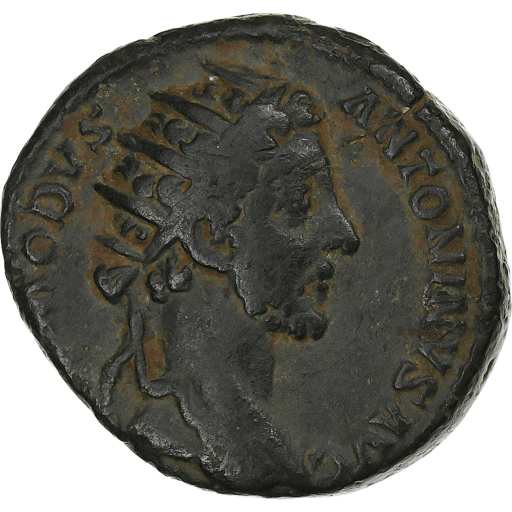 Commodus, Dupondius, 181, Rome, Bronzo, MB+