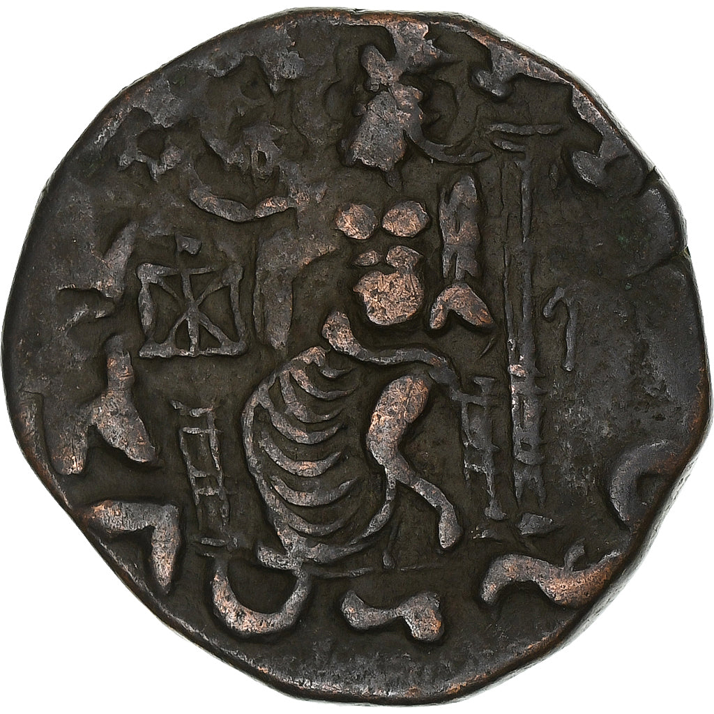 Reino Greco-Báctrio, Hermaios, Tetradrachm, Late 1st century BC, Bronze