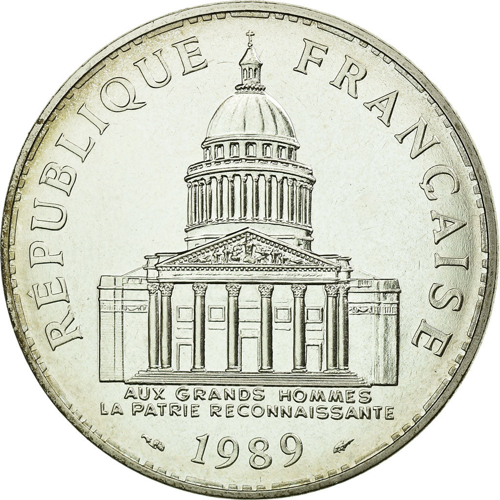 Coin, France, Panthéon, 100 Francs, 1989, Paris, MS(65-70), Silver, Gadoury:898