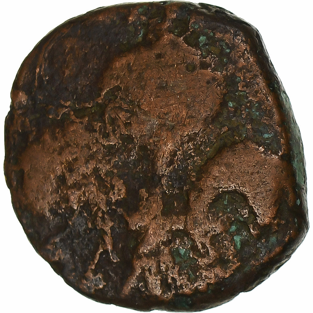 India francesa, Louis XV, Doudou, n.d. (1715-1774), Pondicherry, Bronce, BC+