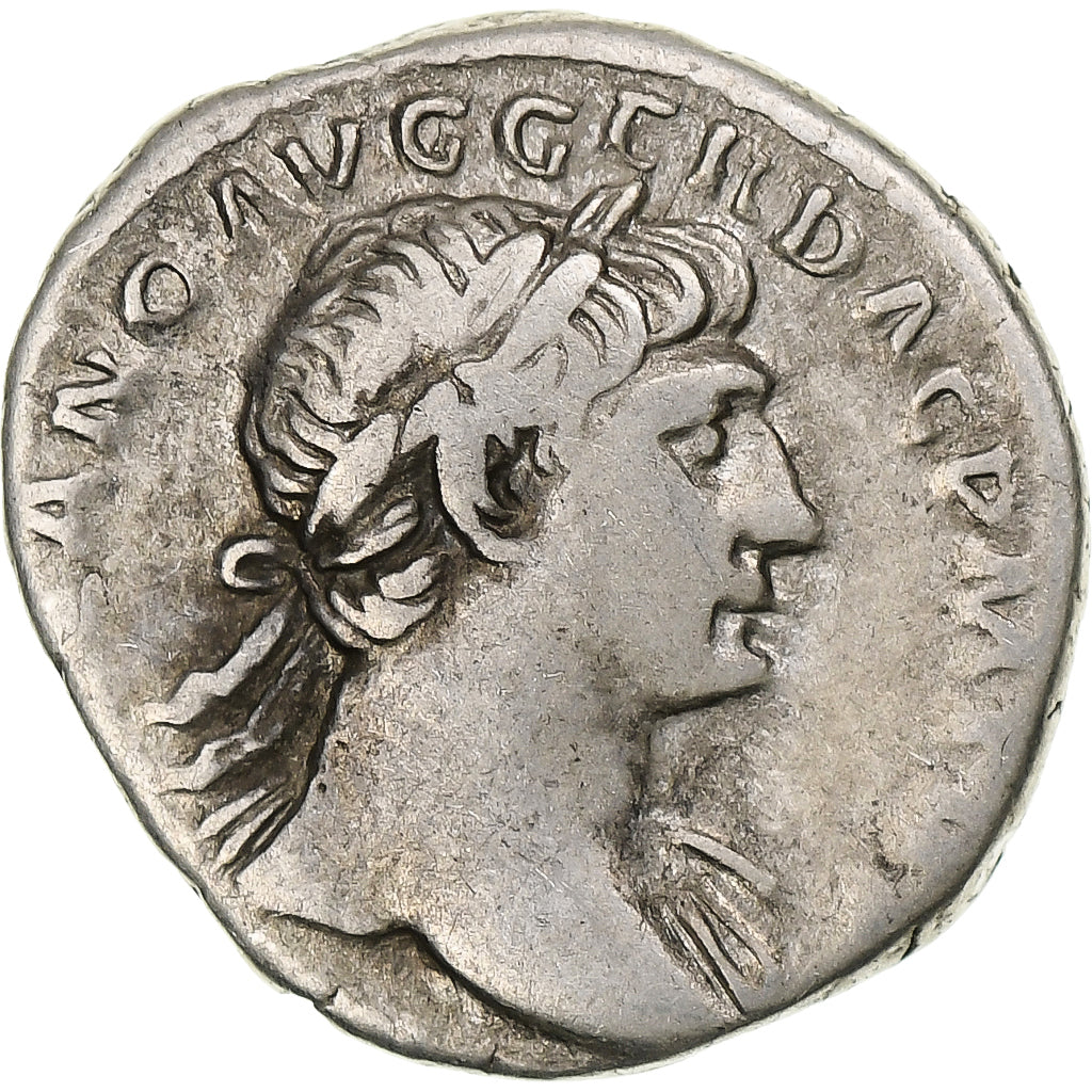 Trajan, Denarius, 103-111, Rome, Srebro, EF(40-45), RIC:91