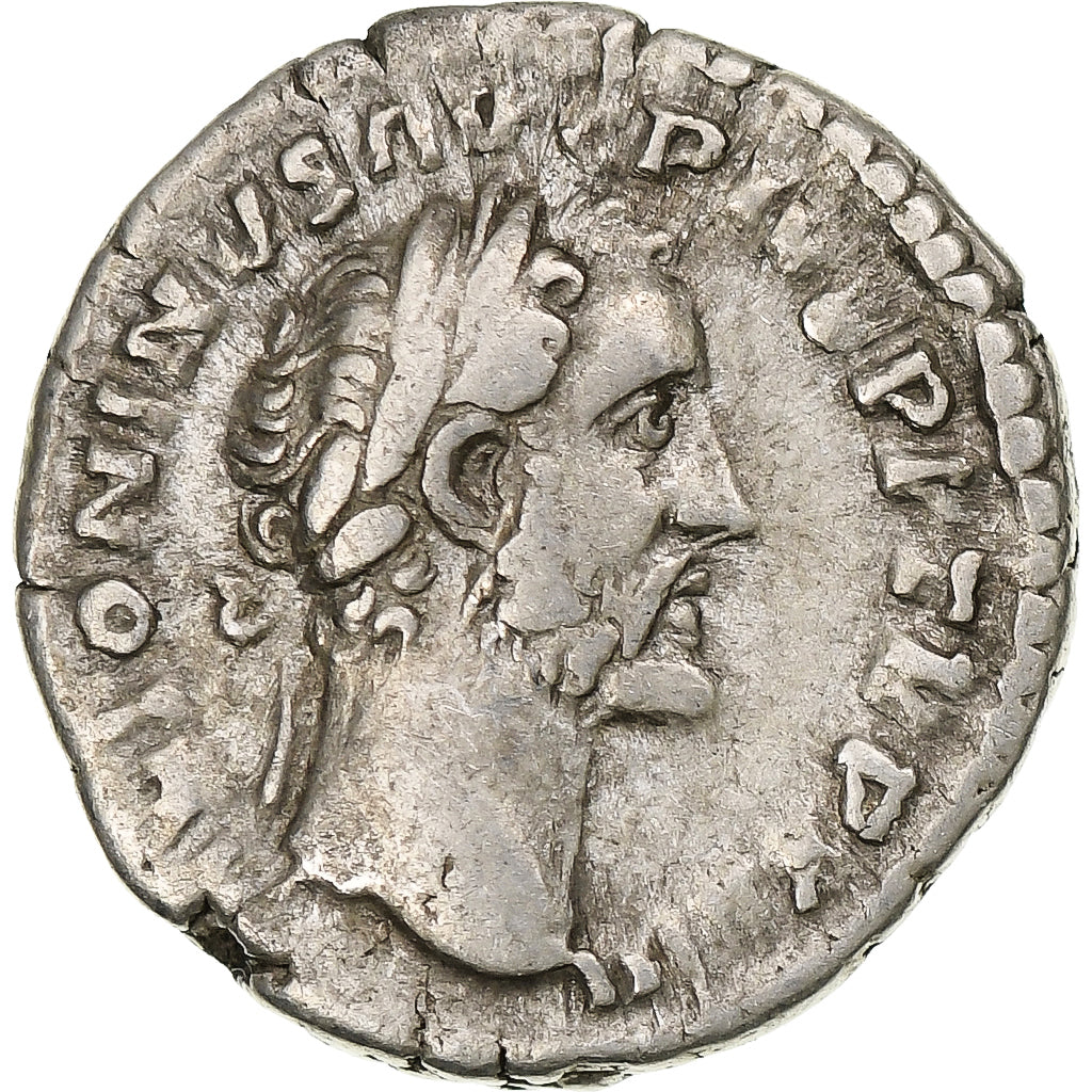 Antoninus Pius, Denarius, 159-160, Rome, Silver, AU(50-53), RIC:300a