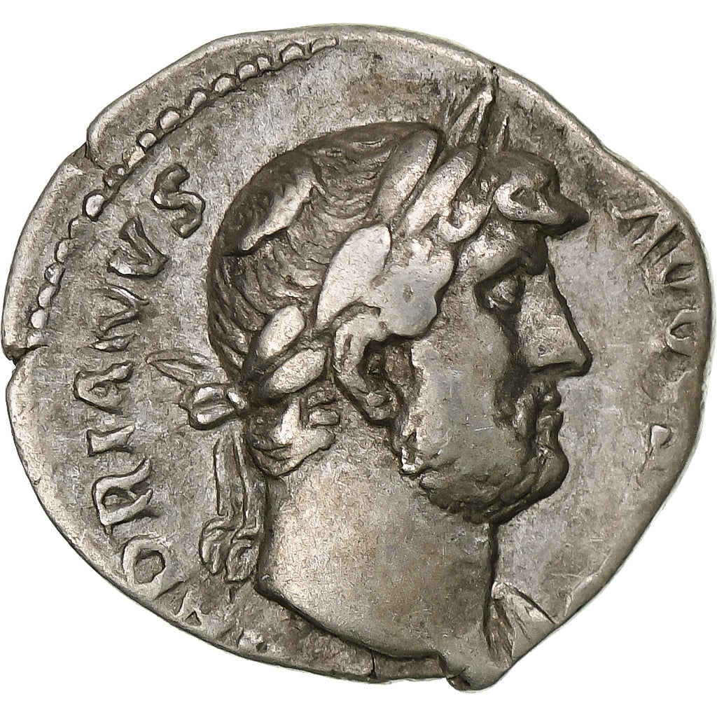Hadrian, Denarius, 124-125, Rome, Silver, AU(50-53), RIC:729