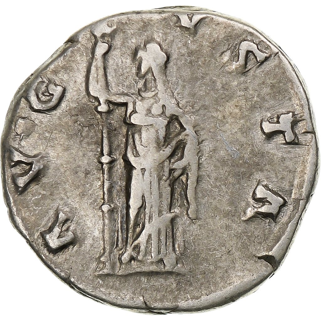 Diva Faustina I, Denarius, 141, Rome, Srebro, AU(50-53), RIC:362