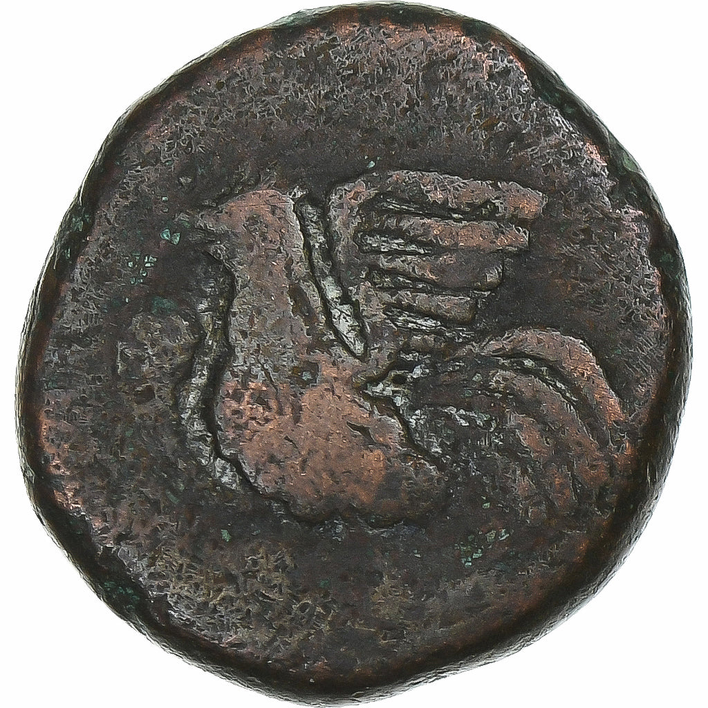 Índia Francesa, Doudou, (1836), Pondicherry, Coq, Bronze, VF(30-35)