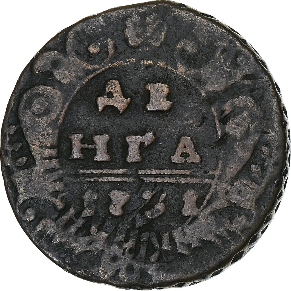 Russia, Anna Ivanovna, Denga, 173[?], Ekaterinbourg, Copper, F(12-15)