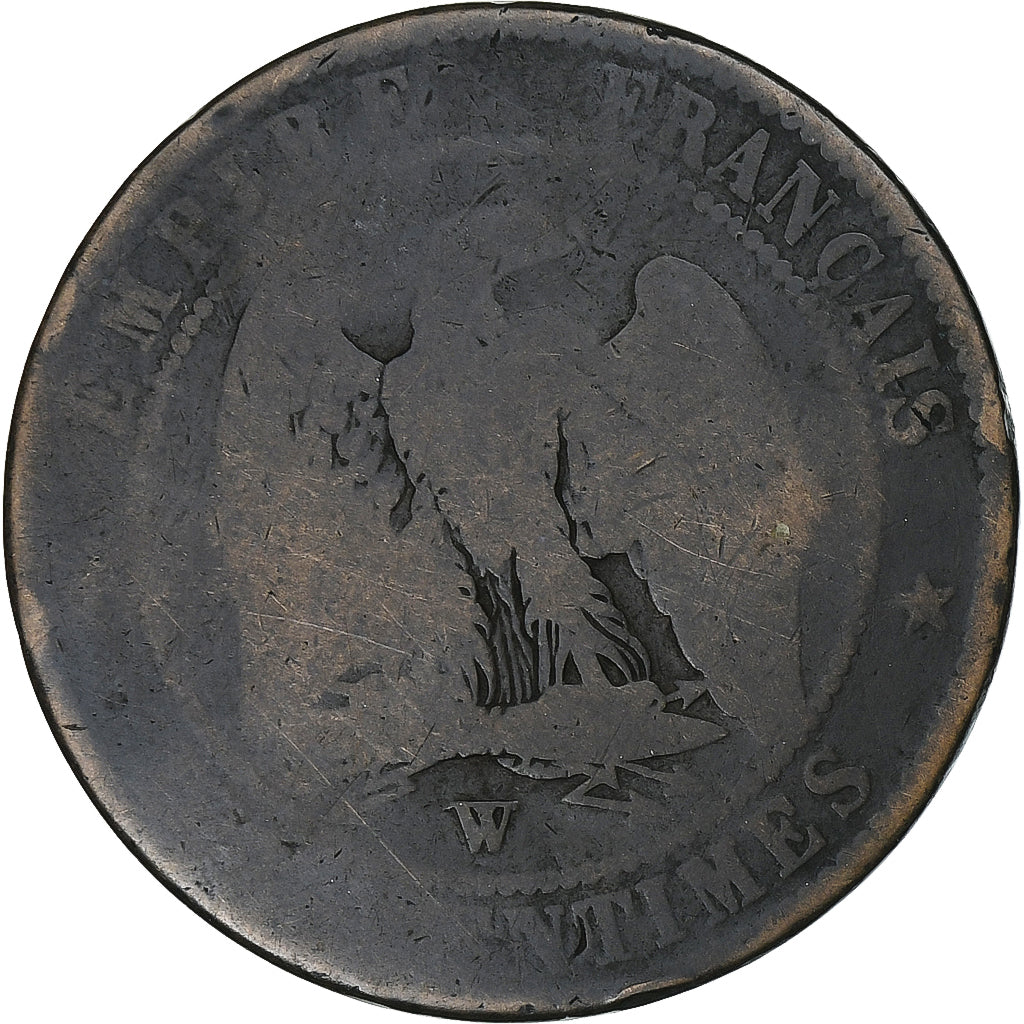 Frankreich, 10 Centimes, Napoléon III, Satirique, Uncertain date, Bronze, SGE