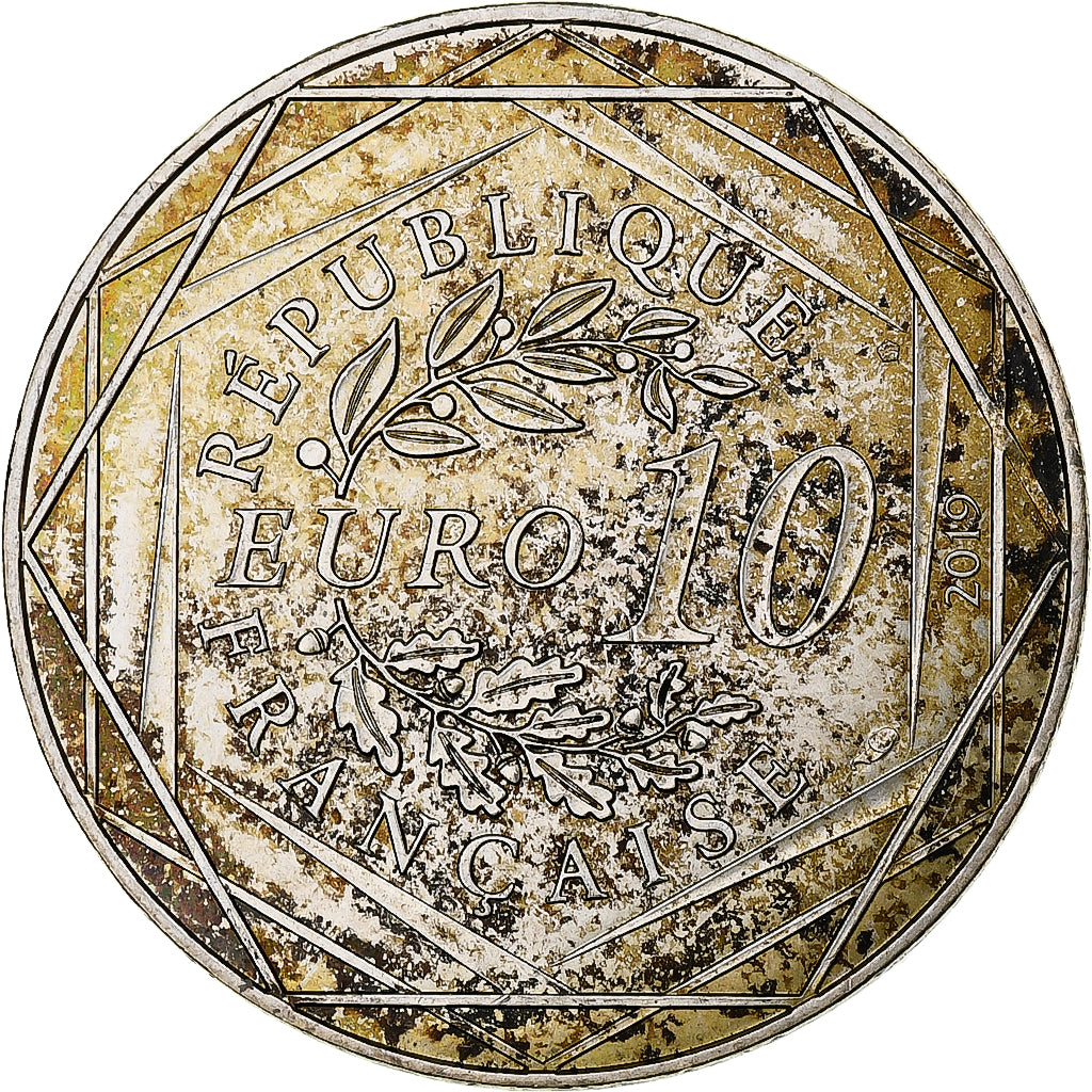 Frankreich, 10 Euro, Pièce d'Histoire - Léonard de Vinci, 2019, MDP, Silber