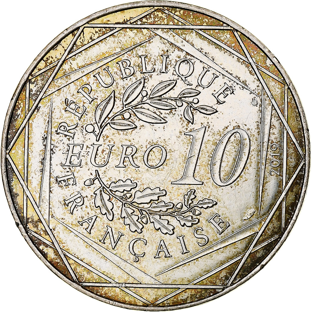 France, 10 Euro, Pièce d'Histoire - Charles de Gaulle, 2019, MDP, Silver