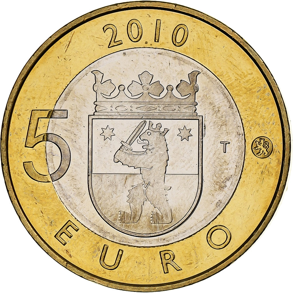 Finnland, 5 Euro, Satakunta, 2010, Vantaa, Bi-Metallic, VZ+, KM:156
