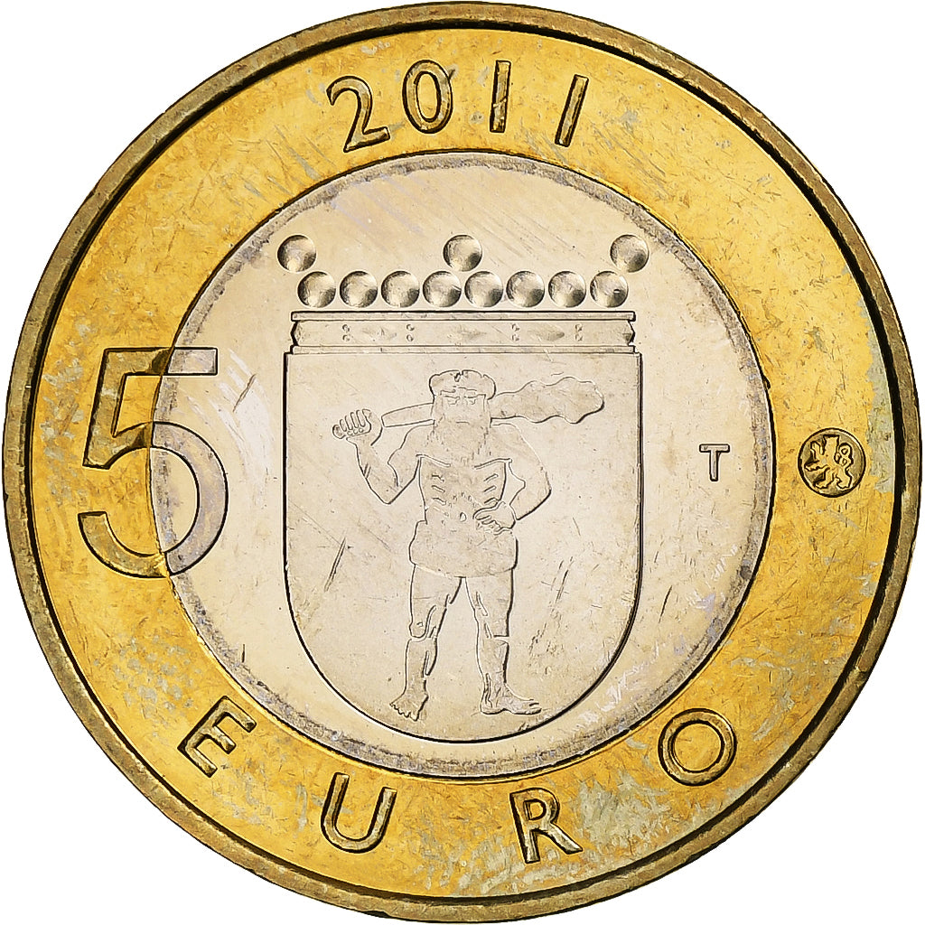 Finlande, 5 Euro, Lapland, 2011, Vantaa, Bimétallique, SUP+, KM:170