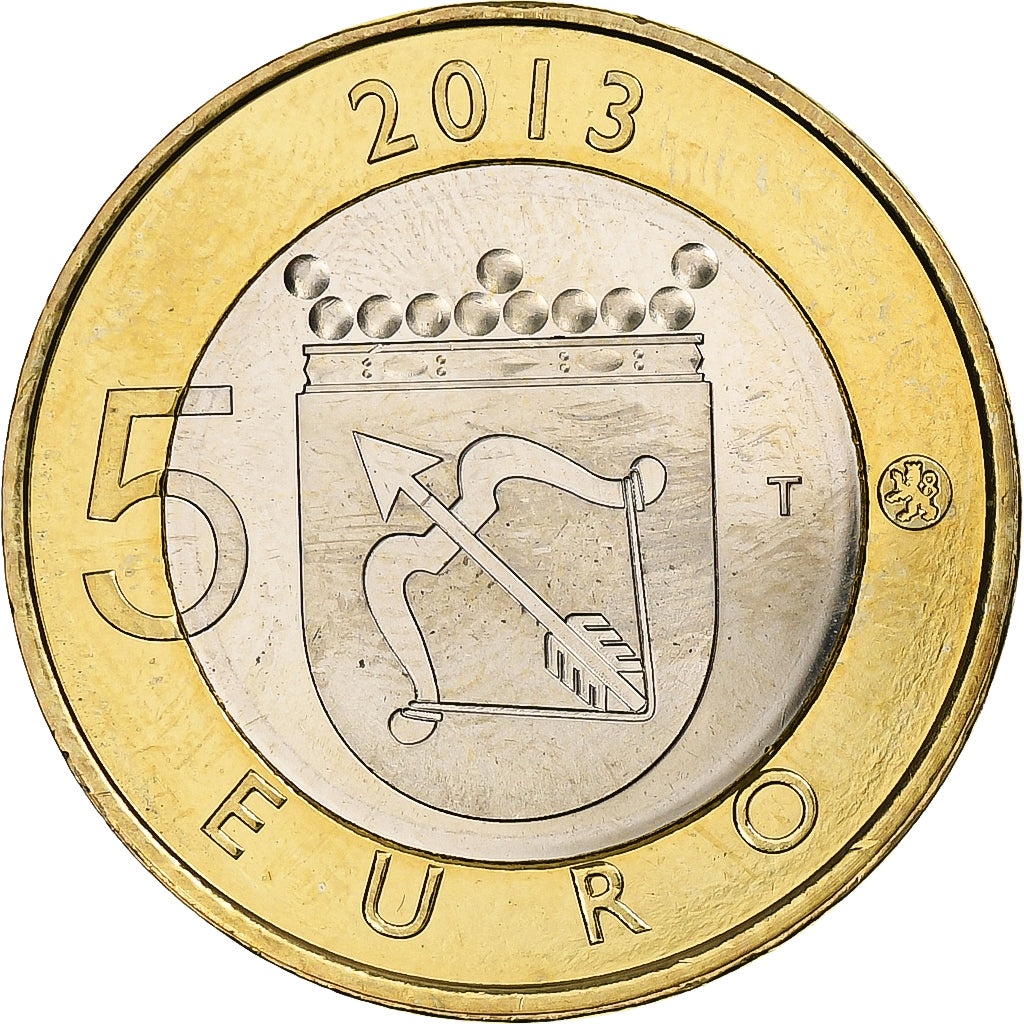 Finlande, 5 Euro, St. Olaf Castle, 2013, Vantaa, Bimétallique, SUP+, KM:199