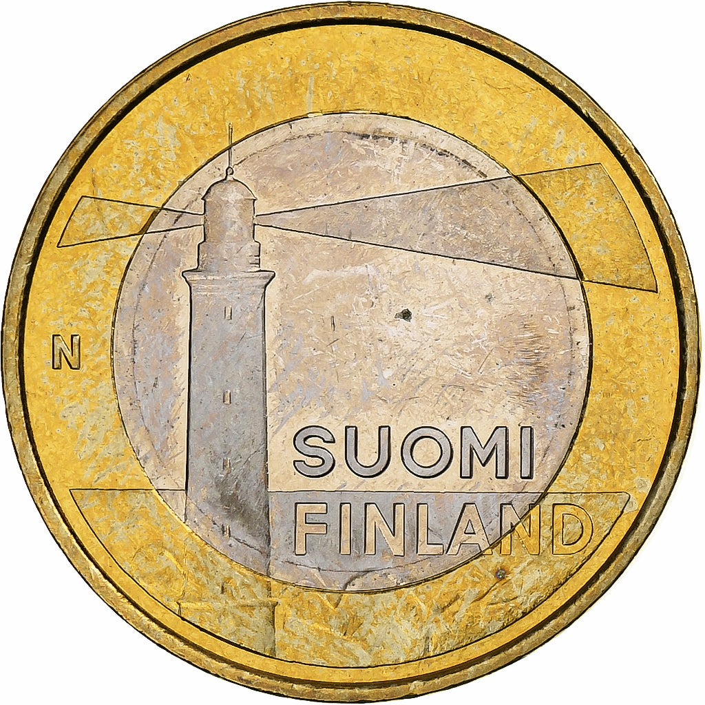 Finland, 5 Euro, Sälskär Lighthouse, 2013, Vantaa, Bi-Metallic, PR+, KM:200