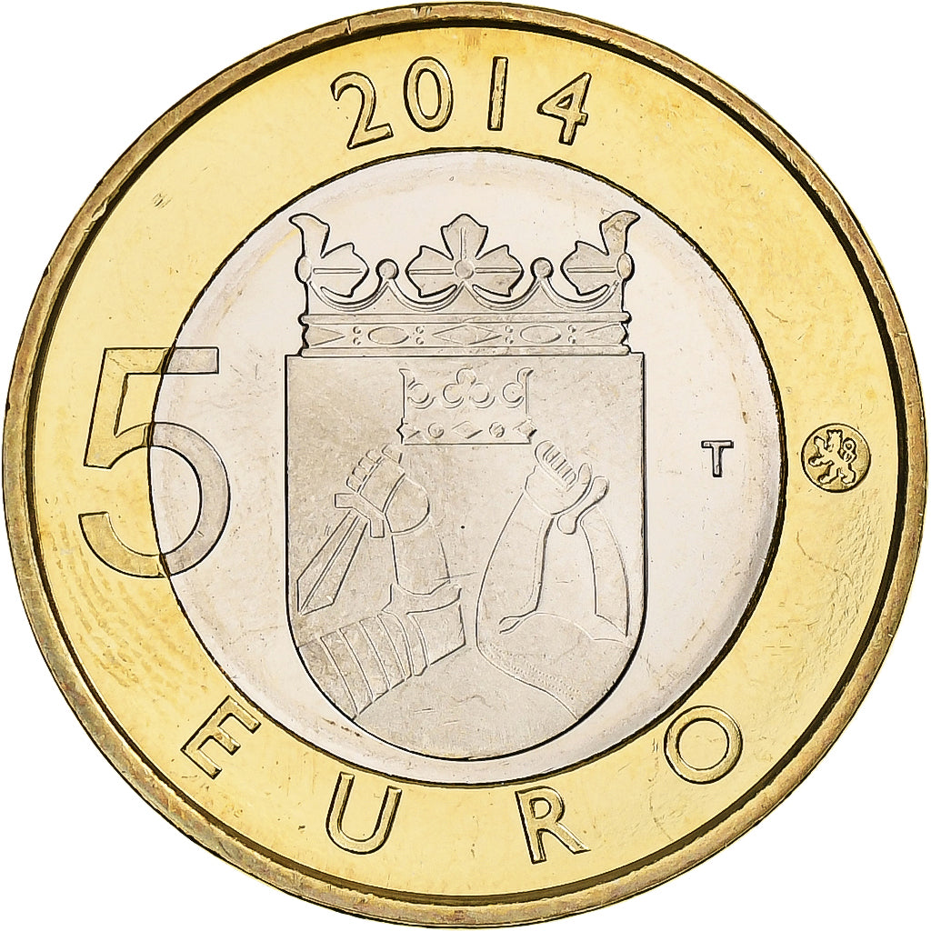 Finlande, 5 Euro, Cuckoo, 2014, Vantaa, Bimétallique, SUP+, KM:207