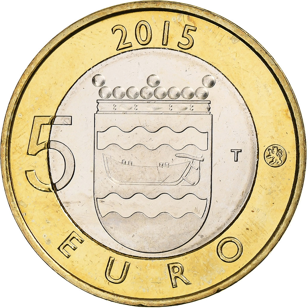 Finlande, 5 Euro, Hedgehog in Uusimaa, 2015, Vantaa, Bimétallique, SUP+, KM:239