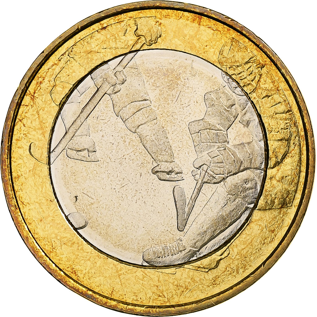 Finlande, 5 Euro, Ice Hockey, 2016, Vantaa, Bimétallique, SUP+, KM:243