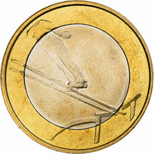 Finlandia, 5 Euro, Ski Jumping, 2016, Vantaa, Bi-metallico, SPL, KM:245