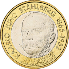 Finlande, 5 Euro, Kaarlo Juho Stahlberg, 2016, Vantaa, Bimétallique, SUP+