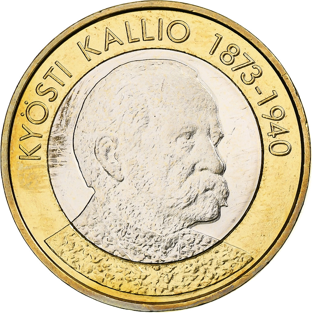 Finlande, 5 Euro, Kyosti Kallio, 2016, Vantaa, Bimétallique, SUP+, KM:290