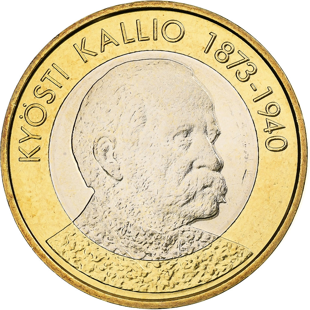 Finlande, 5 Euro, Kyosti Kallio, 2016, Vantaa, Bimétallique, SUP+, KM:290