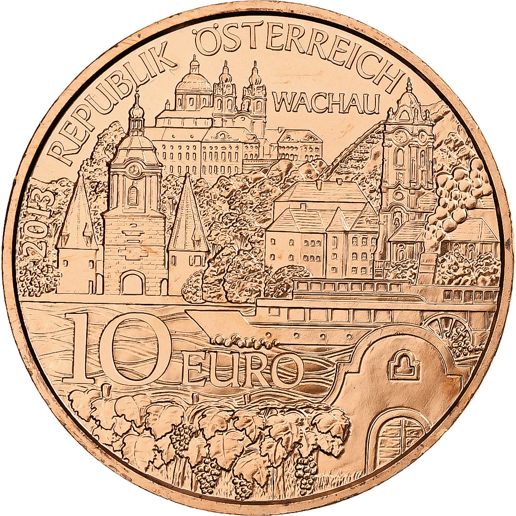 Österreich, 10 Euro, Niederösterreich, 2013, Vienna, Kupfer, UNZ, KM:3221