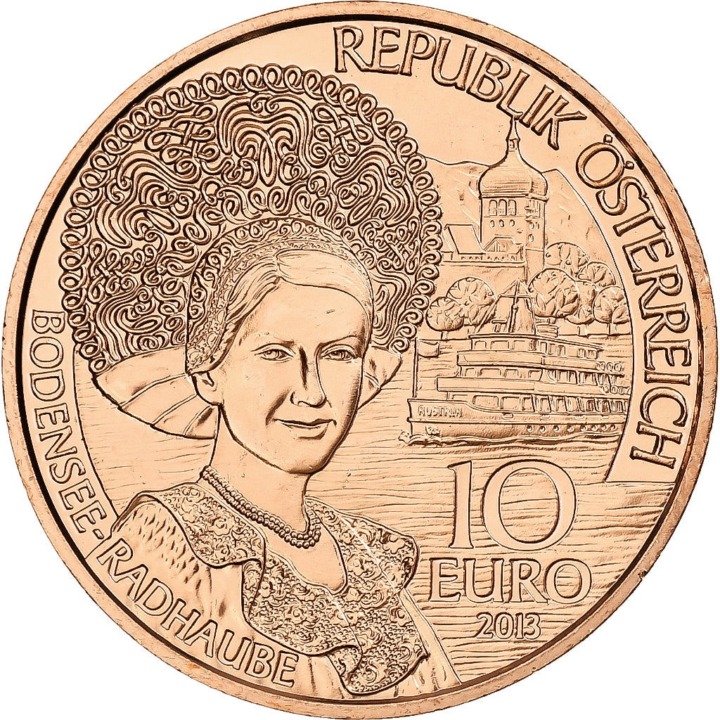 Austria, 10 Euro, Vorarlberg, 2013, Vienna, Rame, SPL, KM:3224