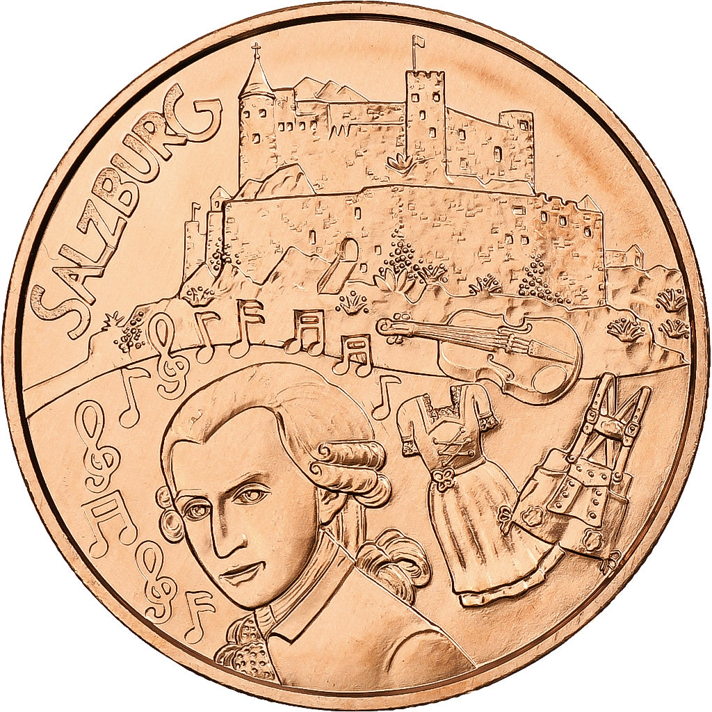 Austria, 10 Euro, Salzburg, 2014, Vienna, Cobre, SC, KM:3232