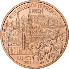 Oostenrijk, 10 Euro, Stephansdom Wien, 2015, Vienna, Koper, UNC-