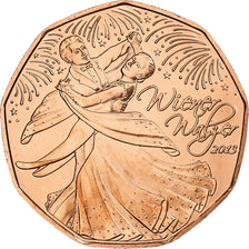 Austria, 5 Euro, Viennese Waltz, 2013, Vienna, Rame, SPL