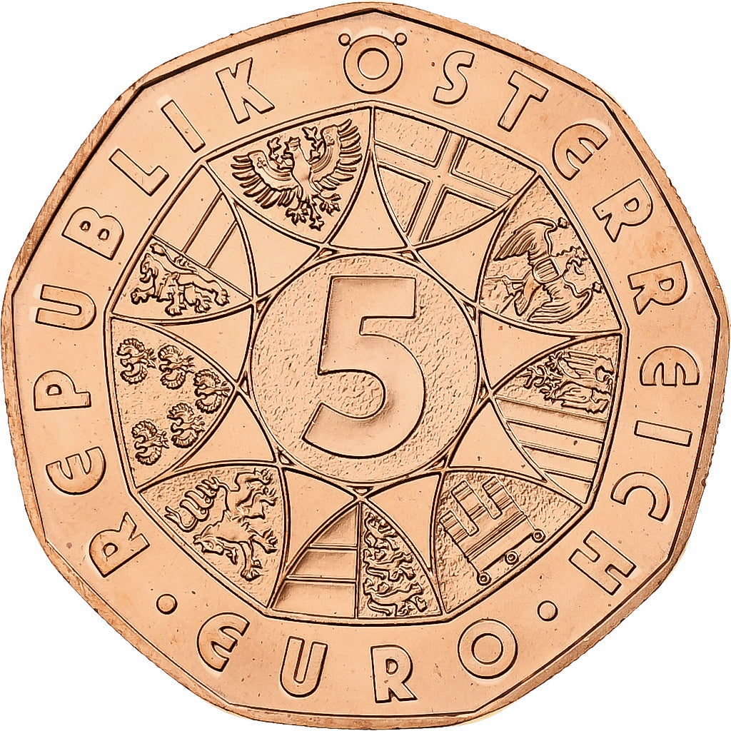 Austria, 5 Euro, Viennese Waltz, 2013, Vienna, Rame, SPL