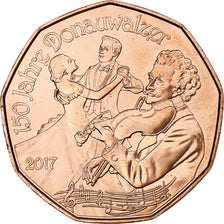 Austria, 5 Euro, Danube Waltz, 2017, Vienna, Cobre, SC